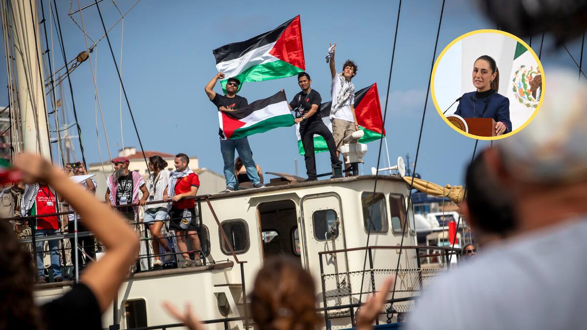 Sheinbaum pidió repatriación inmediata de mexicanos de flotilla por Gaza