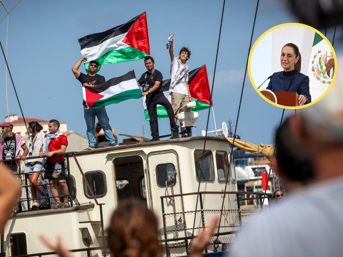 Sheinbaum pidió repatriación inmediata de mexicanos de flotilla por Gaza