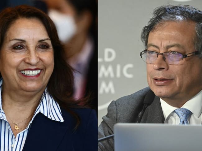 Dina Boluarte y Gustavo Petro. Foto: Getty Images.