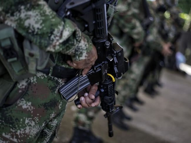 Tres soldados murieron por atentado en Ituango, Antioquia. Foto: Referencia Colprensa