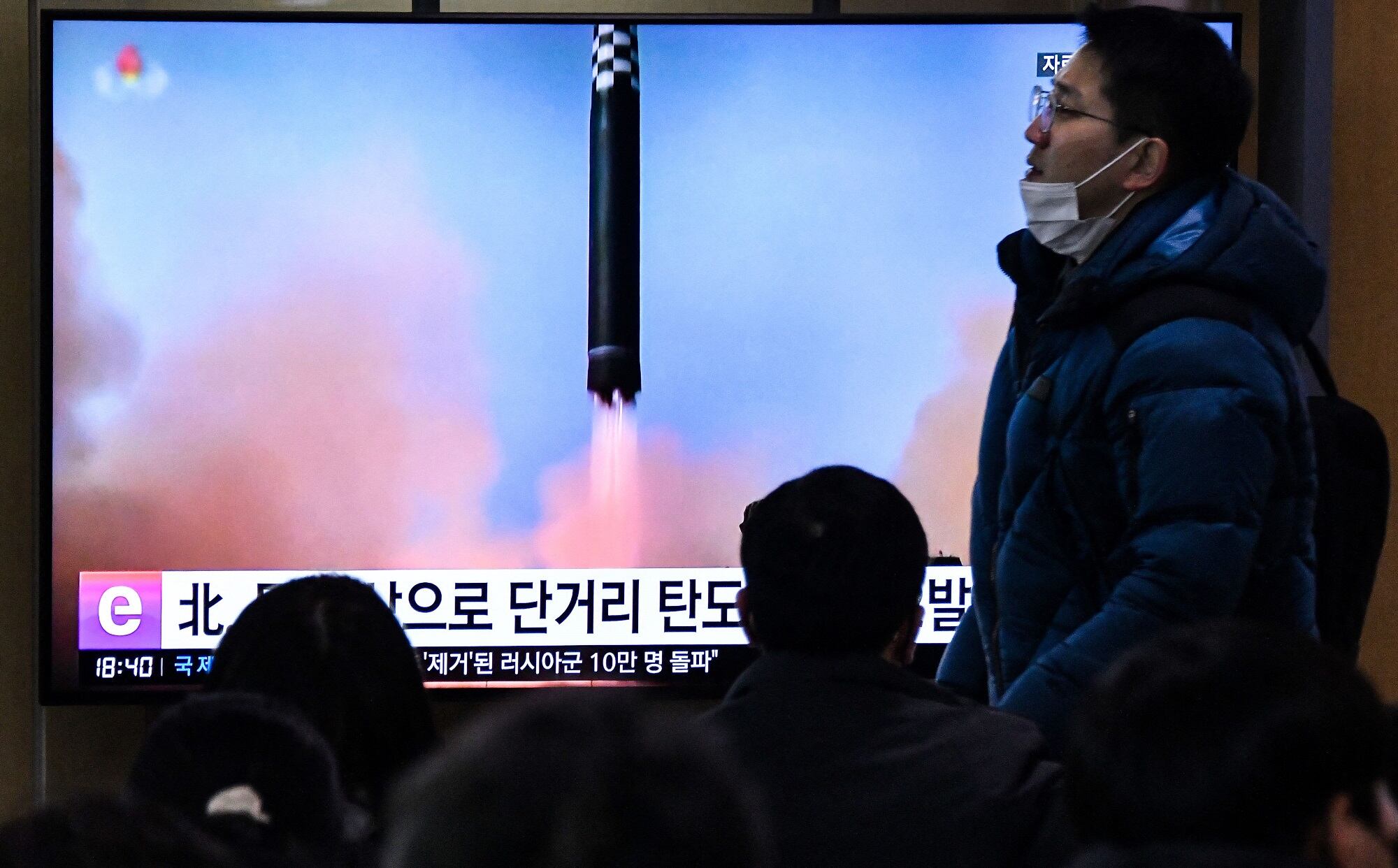 Misil lanzado por Corea del Norte. (Photo by Jung Yeon-je / AFP) (Photo by JUNG YEON-JE/AFP via Getty Images)