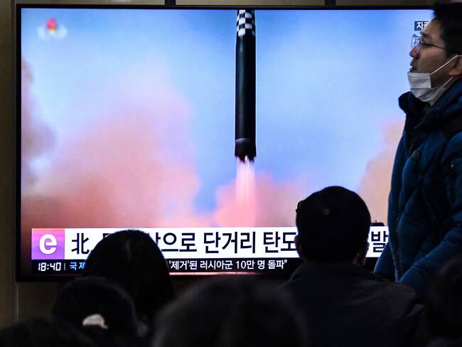 Misil lanzado por Corea del Norte. (Photo by Jung Yeon-je / AFP) (Photo by JUNG YEON-JE/AFP via Getty Images)