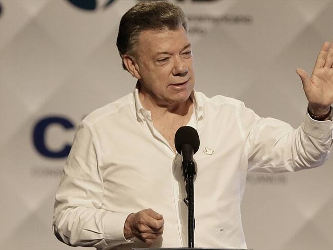 Juan Manuel Santos, presidente de la República. Foto: Agencia EFE - Jeffrey Arguedas