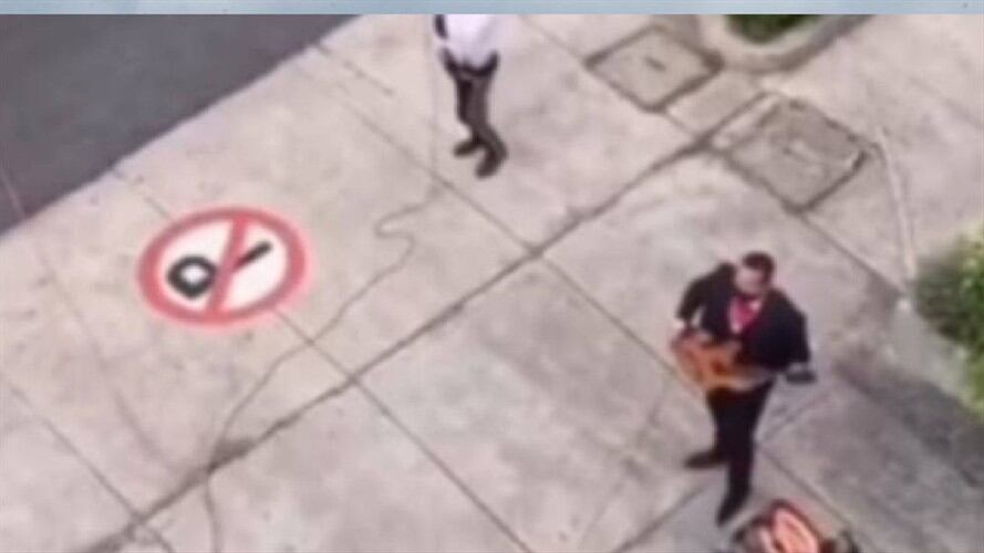 Mariachis trabajando en calle. Foto: suministrada.