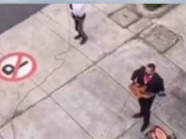 Mariachis trabajando en calle. Foto: suministrada.