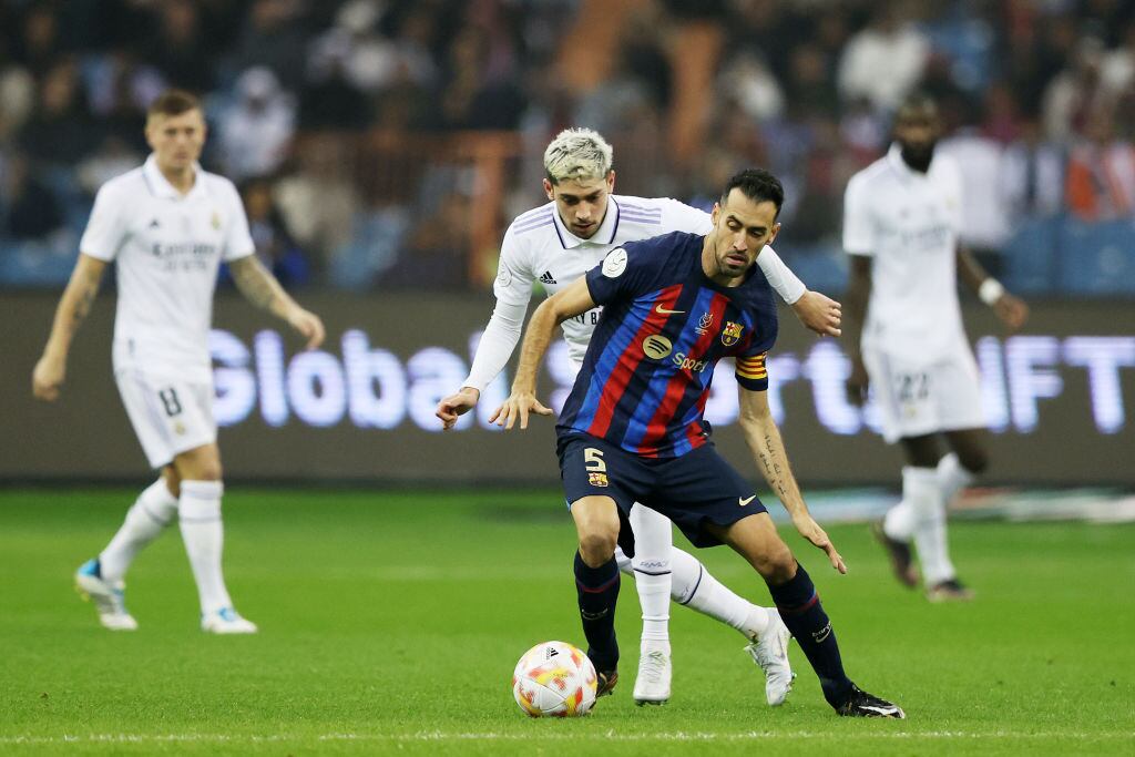 RIYADH, SAUDI ARABIA - JANUARY 15: Sergio Busquets  (Photo by Yasser Bakhsh/Getty Images)