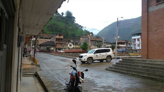 La Estación de Policía ubicada en el casco urbano de Argelia fue atacada. Foto: Archivo Colprensa