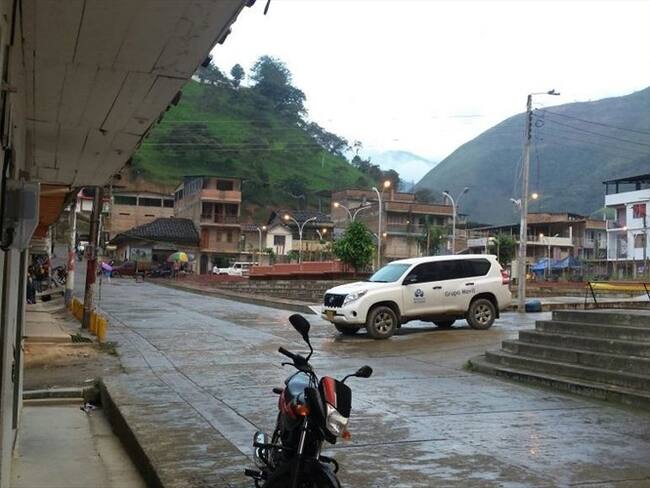La Estación de Policía ubicada en el casco urbano de Argelia fue atacada. Foto: Archivo Colprensa