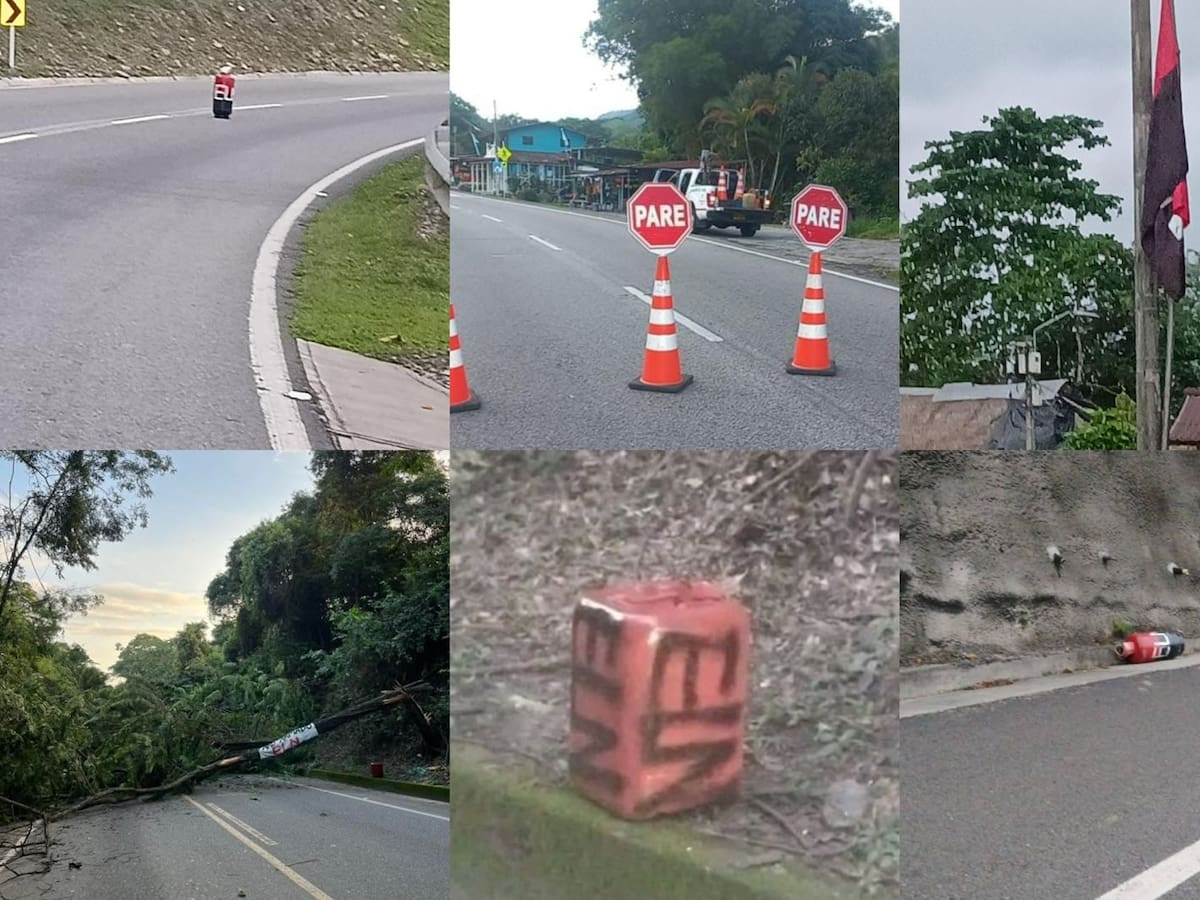 Hay varias vías cerradas en Norte de Santander por la presencia de cilindros y paquetes sospechosos