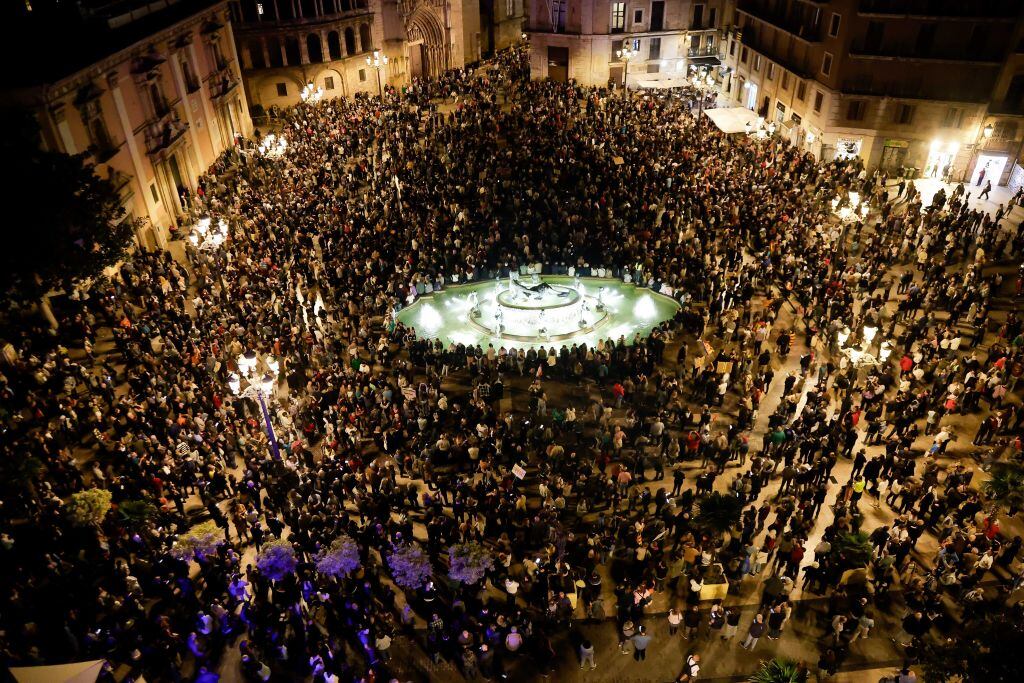 Manifestaciones en Valencia. I Foto: Jose Miguel Fernandez/Anadolu via Getty Images.