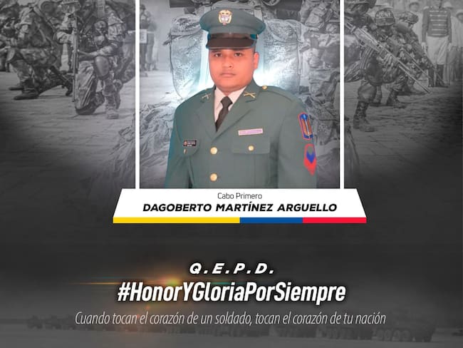 Dagoberto Martínez. Foto: Ejército Nacional.
