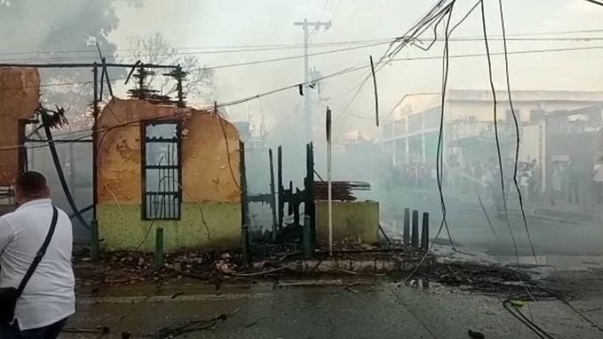 Incendio consumió una vivienda en el centro de la ciudad de Montería