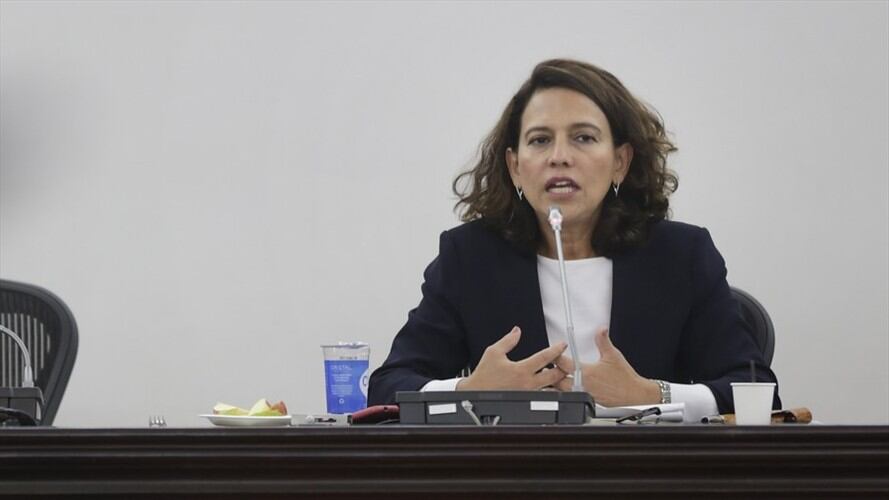 La ministra del Interior, Nancy Patricia Gutiérrez, presentará el mensaje de urgencia para los proyectos de ley que hacen parte del paquete anticorrupción. Foto: Colprensa
