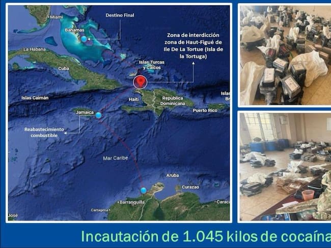 Fue incautada una tonelada de cocaína perteneciente a ‘Los Pachenca’ en isla de Haití. Foto: Suministrada.