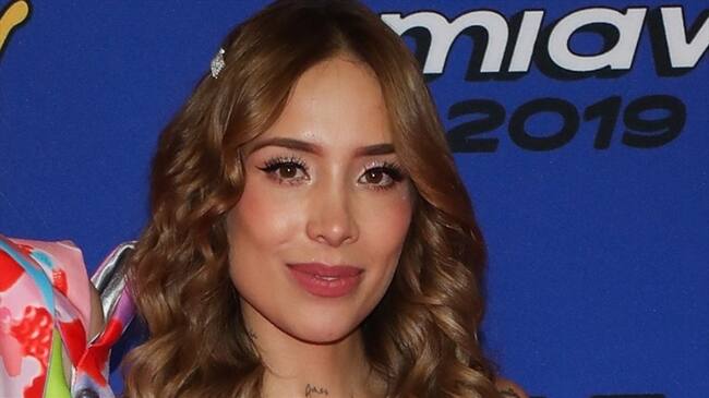 Luisa Fernanda W, influencer colombiana en la gala de los MTV MIAW 2019. Foto: Getty Images/Victor Chavez