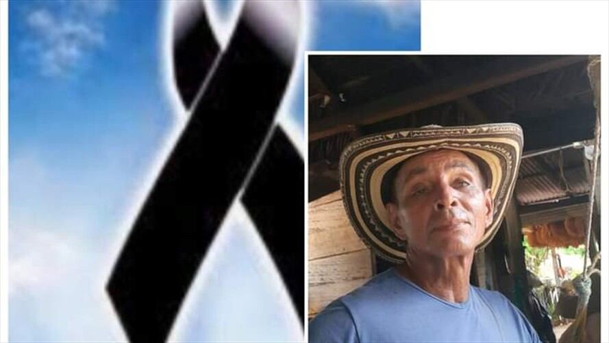 Asesinan un presidente de Junta de Acción Comunal en zona rural de Montelíbano. Foto: cortesía.