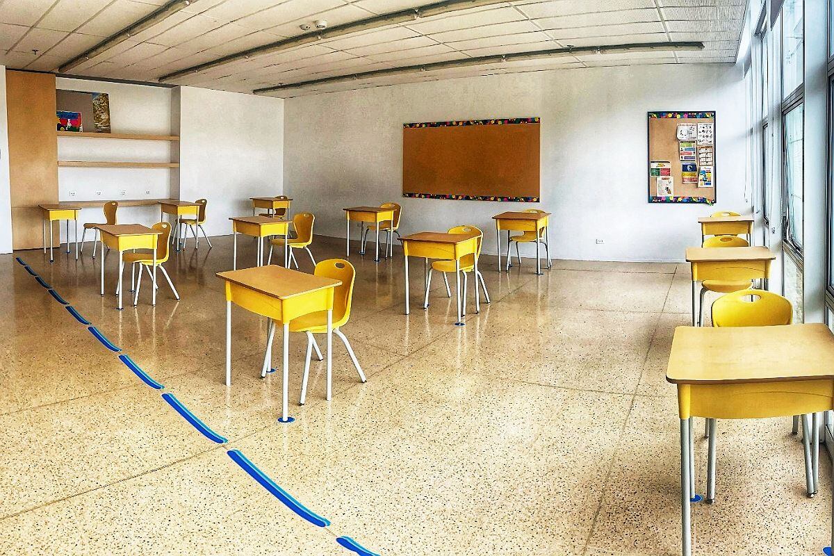Las aulas de clase permanecen vacías. Crédito: Colprensa.