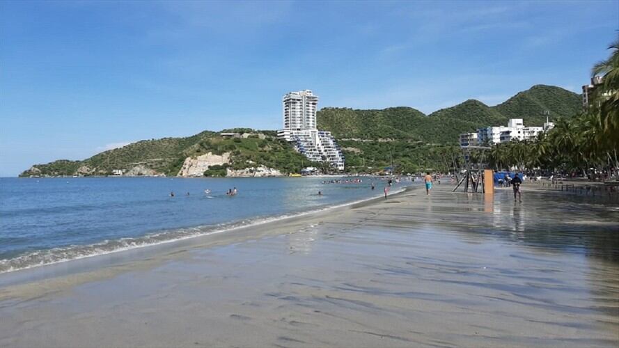 Vuelven abrir los balnearios de Santa Marta por buenas condiciones meteomarinas. Foto: Cortesía: ProRodadero