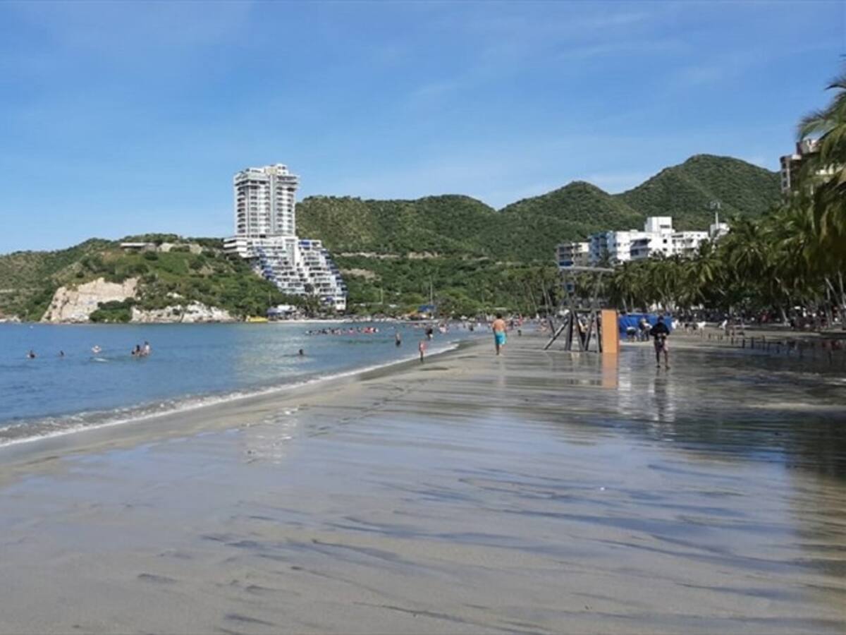 Vuelven abrir los balnearios de Santa Marta por buenas condiciones meteomarinas