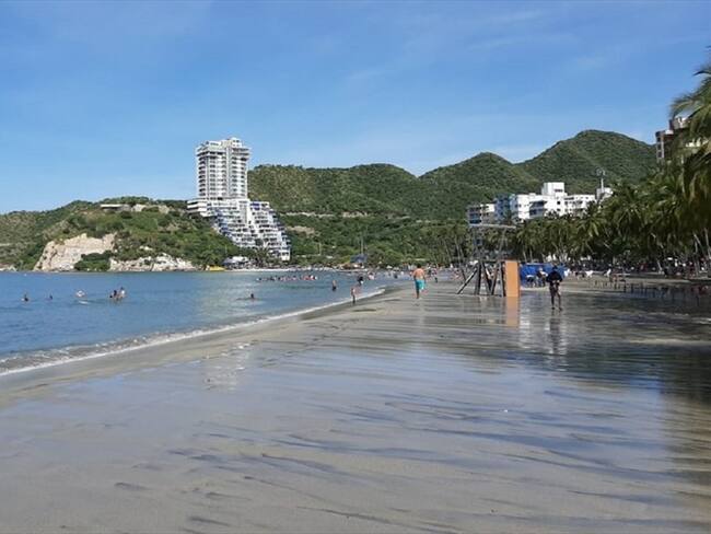 Vuelven abrir los balnearios de Santa Marta por buenas condiciones meteomarinas. Foto: Cortesía: ProRodadero