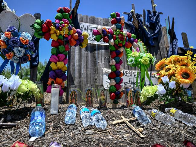 Homenaje a inmigrantes fallecidos en Texas (Photo by CHANDAN KHANNA / AFP)