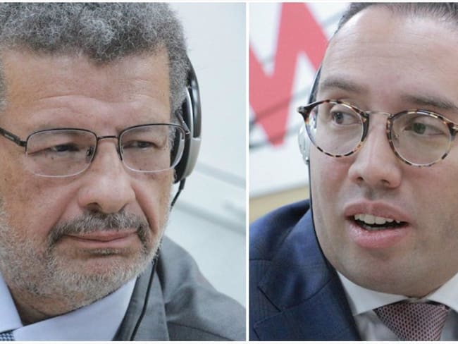 Los abogados del expresidente Uribe, Jaime Granados y Víctor Mosquera. Foto: Redacción W Radio