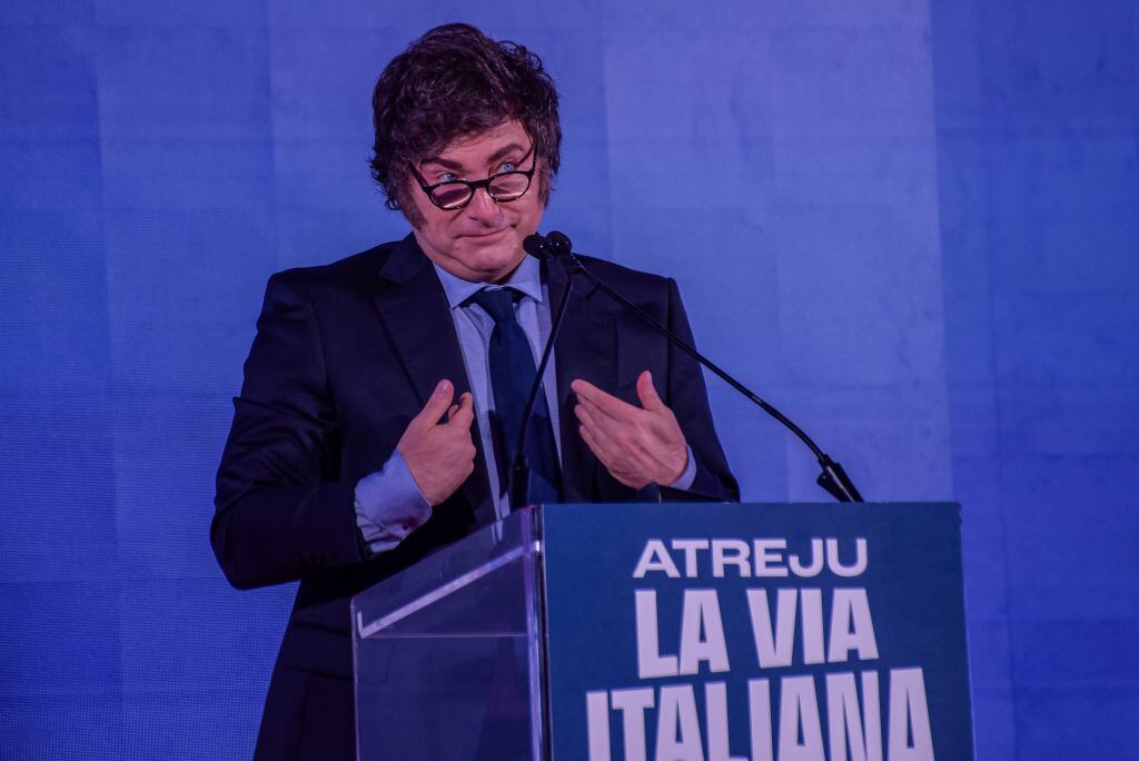 Javier Milei. I Foto: Vincenzo Nuzzolese/SOPA Images/LightRocket via Getty Images.