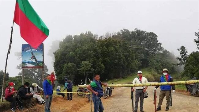 Los ataques se presentaron en las inmediaciones de un puesto de control instalado en la vereda La Solapa. Foto: Cric