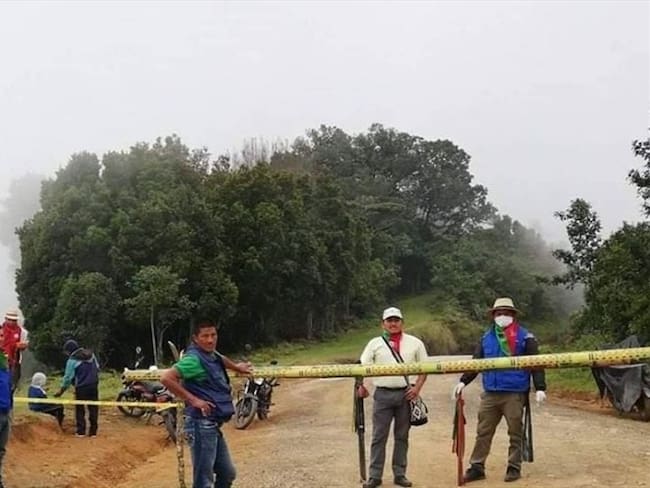 Los ataques se presentaron en las inmediaciones de un puesto de control instalado en la vereda La Solapa. Foto: Cric