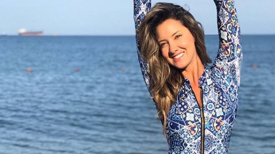 Daniella Álvarez muestra su cicatriz. Foto: Instagram