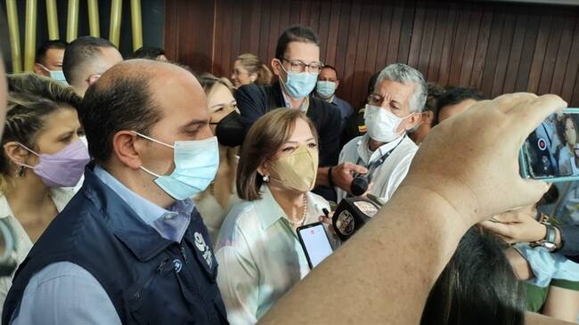 El defensor del Pueblo, Carlos Camargo, anunció que ya se gestiona una mesa de trabajo para la liberación de los 180 soldados secuestrados en Catatumbo. Foto: Proporcionada por Melissa Múnera