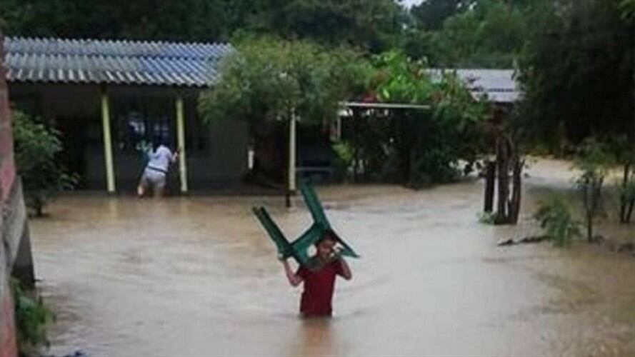 Emergencia por lluvias en el municipio de El Zulia. Foto: Cortesía
