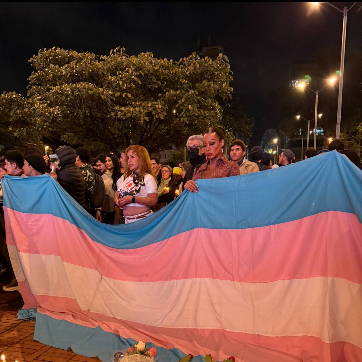 Velatón en Bogotá en rechazo al asesinato de Sara Millerey
