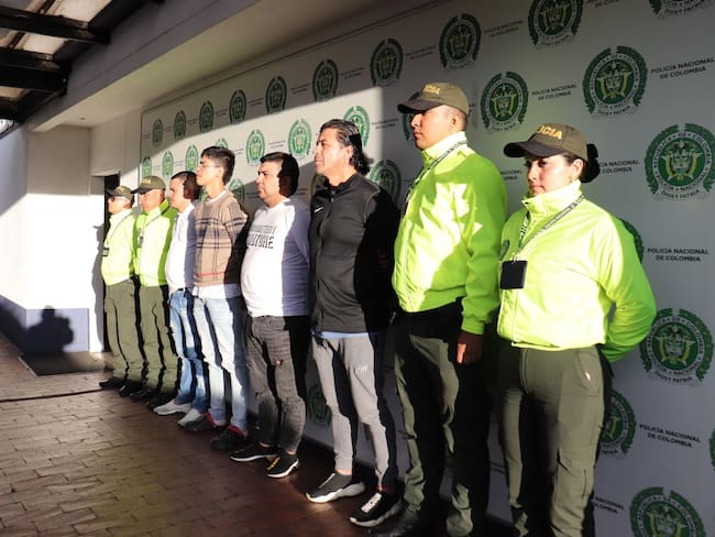 Los capturados son requeridas en extradición por los delitos de Narcotráfico y concierto para delinquir. Foto: Policía.