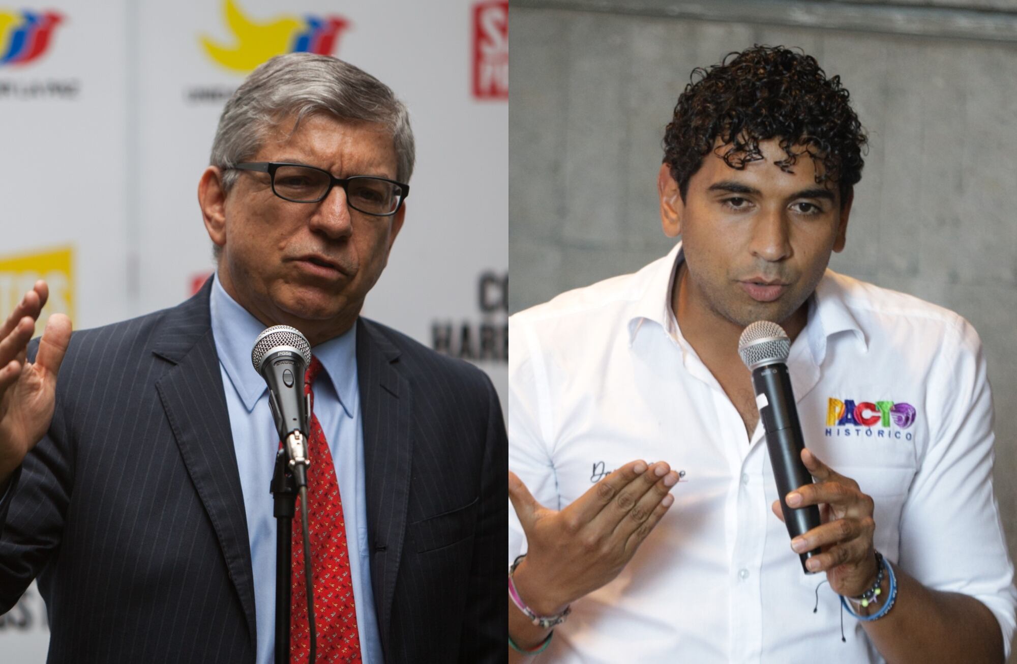 César Gaviria y el representante por el Pacto Histórico, David Racero | Fotos: Colprensa