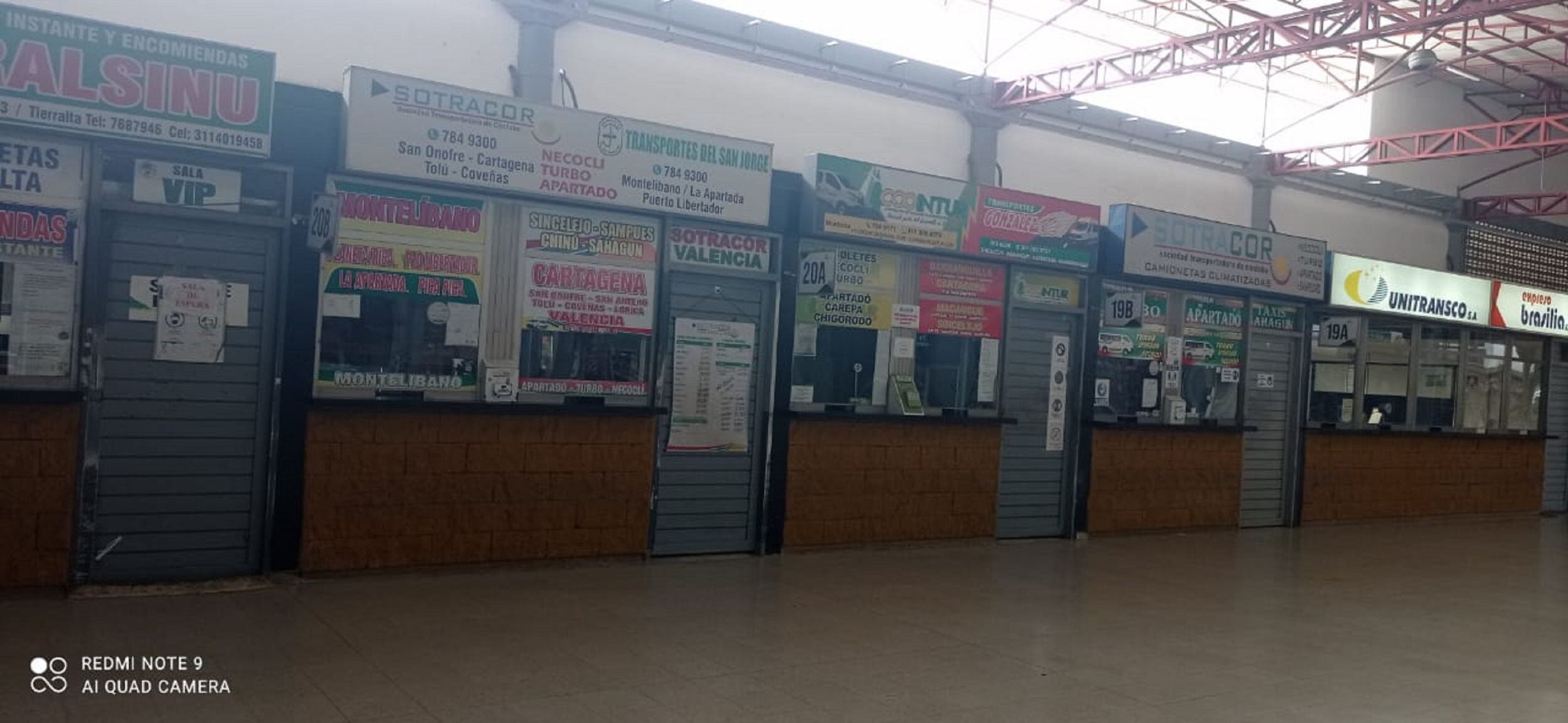 Más del 90% del transporte intermunicipal está paralizado en Córdoba. Foto: cortesía.