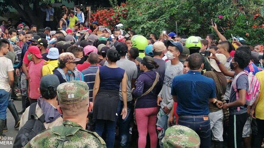 Más de mil personas han invadido el resguardo indígena. Foto: Cortesía: Denunciante