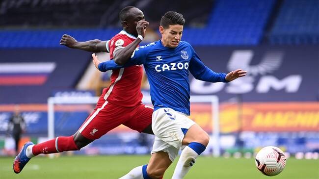 Critian a James Rodríguez por su "falta de voluntad" en el Everton. Foto: Getty