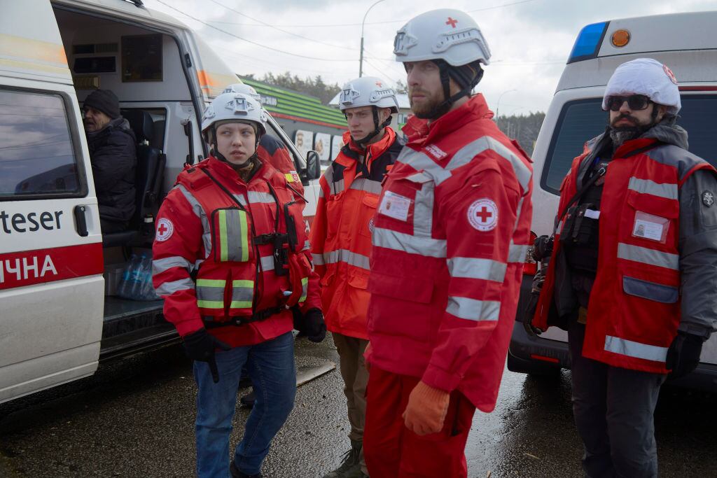 Cruz Roja en Ucrania (Photo by Pierre Crom/Getty Images)