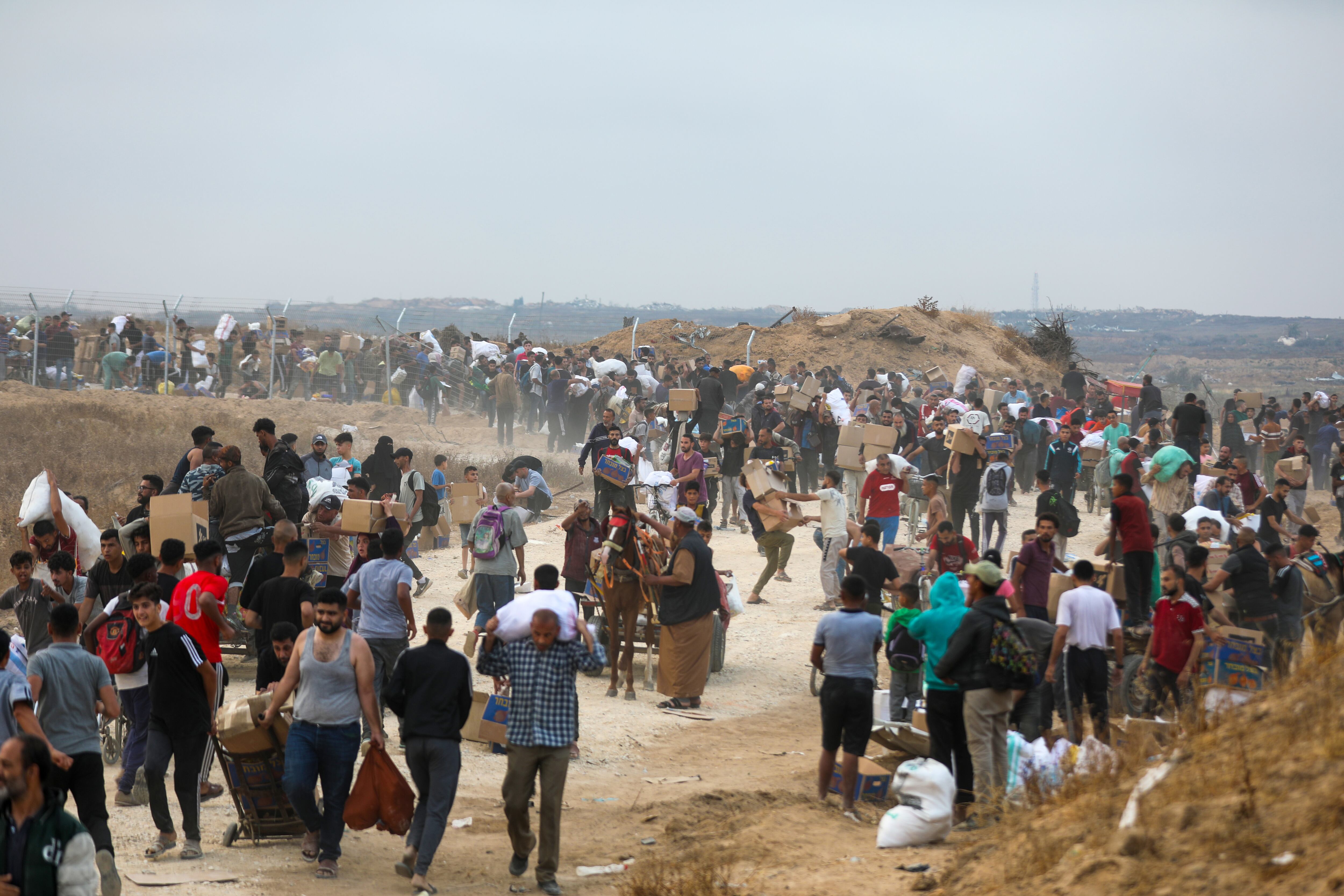 Franja de Gaza. Foto: Moiz Salhi/Anadolu via Getty Images.
