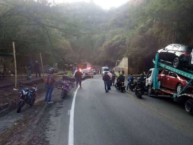 Explosivo activado en la vía San Gil - Socorro