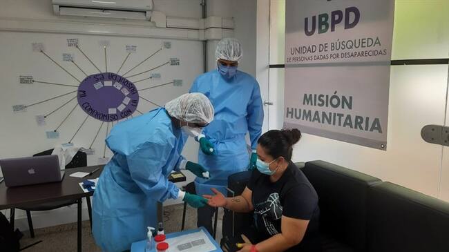 La Unidad de Búsqueda de Personas Desaparecidas (UBPD) anunció que realizará varias jornadas de toma de muestras de ADN en el departamento del Meta. Foto: UBPD