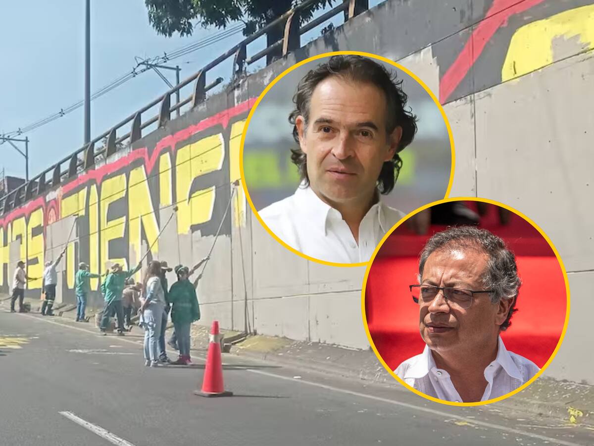 “Usted se convirtió en el mejor aliado de los peores criminales”: Fico Gutiérrez a Petro por mural