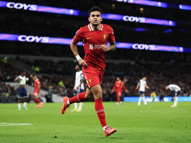 Luis Díaz. (Photo by Liverpool FC/Liverpool FC via Getty Images)