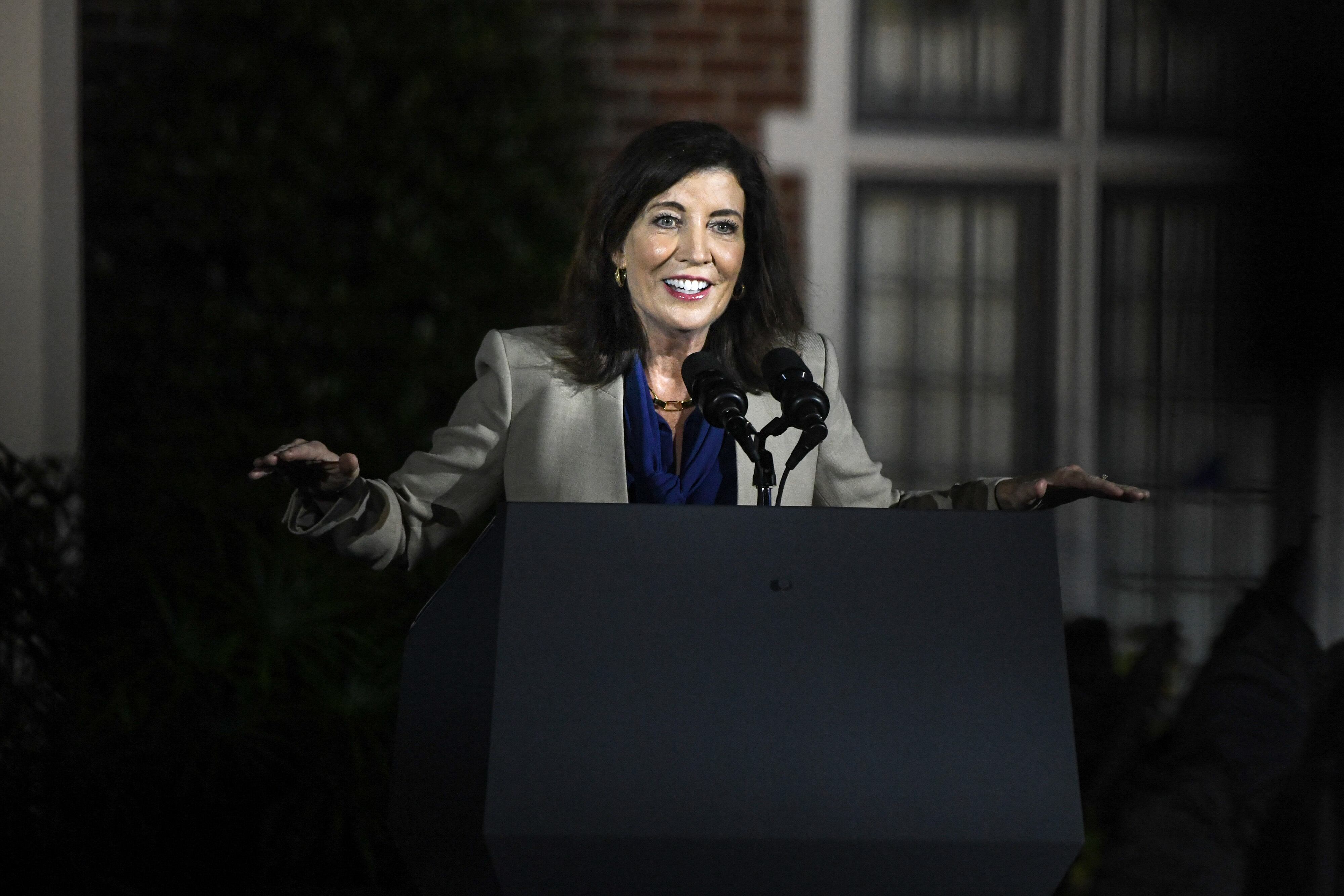 Kathy Hochul. (Photo by Stephanie Keith/Getty Images)