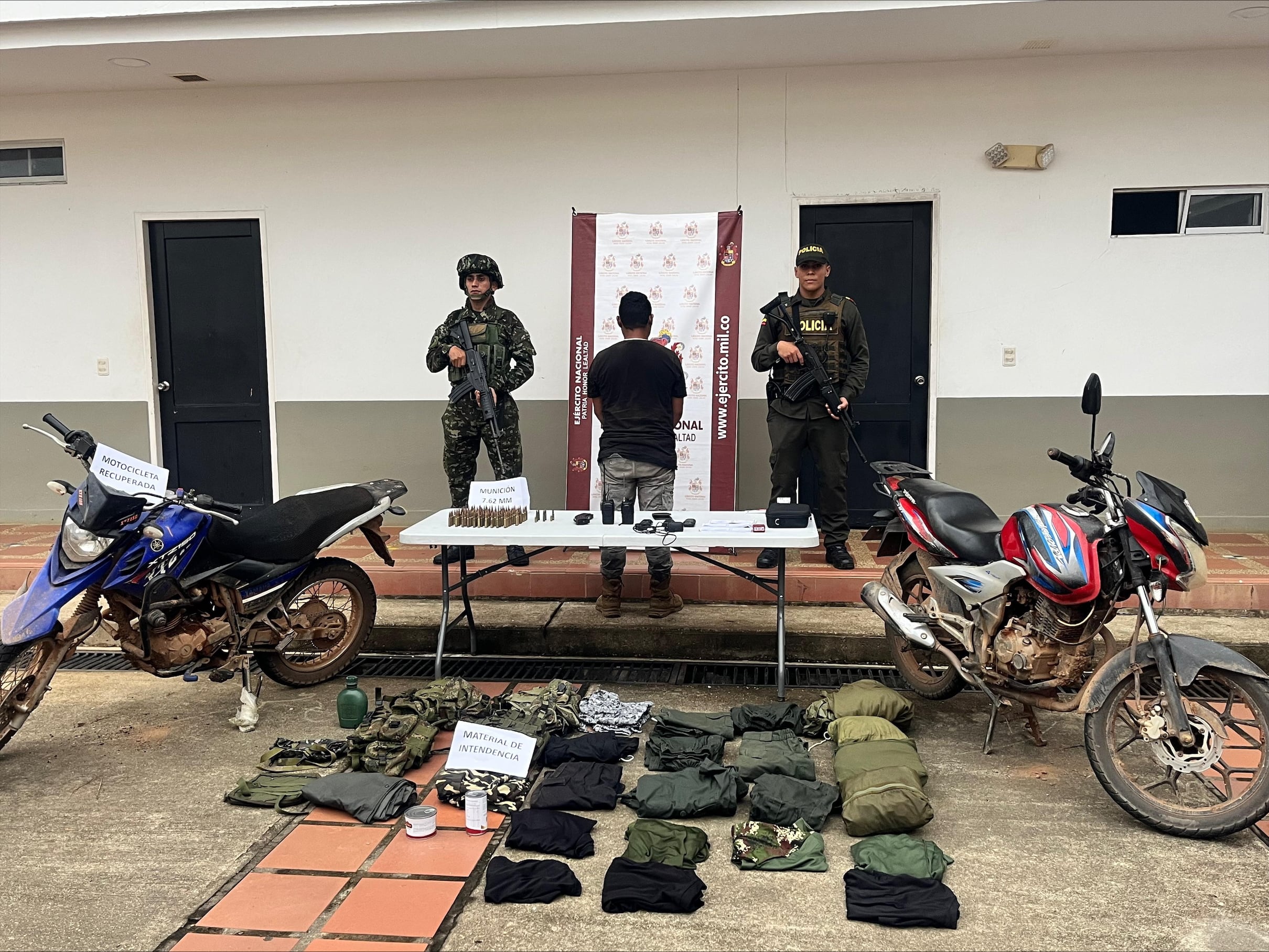 Capturado en Mapiripán. Foto: Ejército Nacional