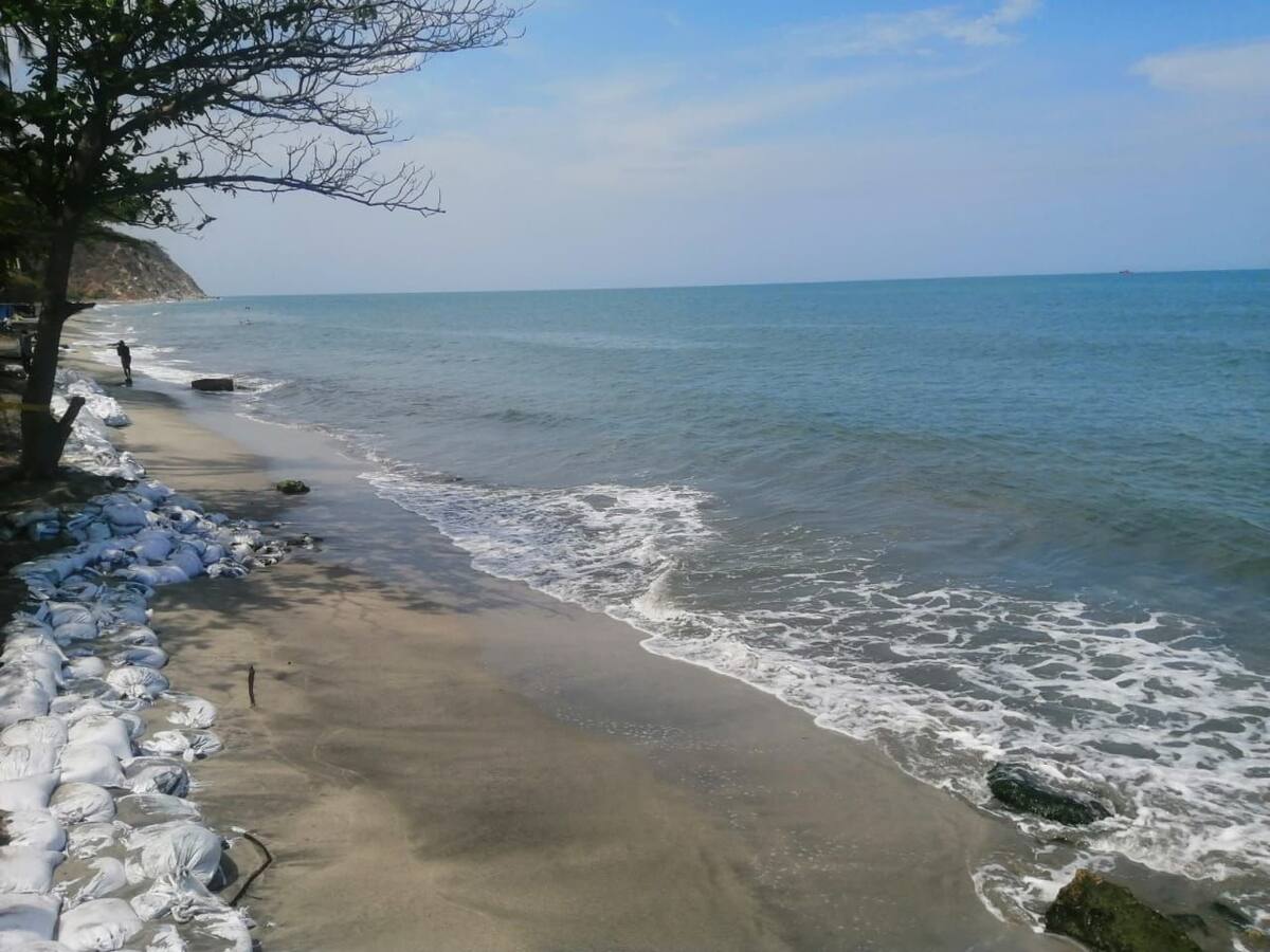 En Playa Salguero, Santa Marta, trabajan una semana sí y una no debido a la erosión