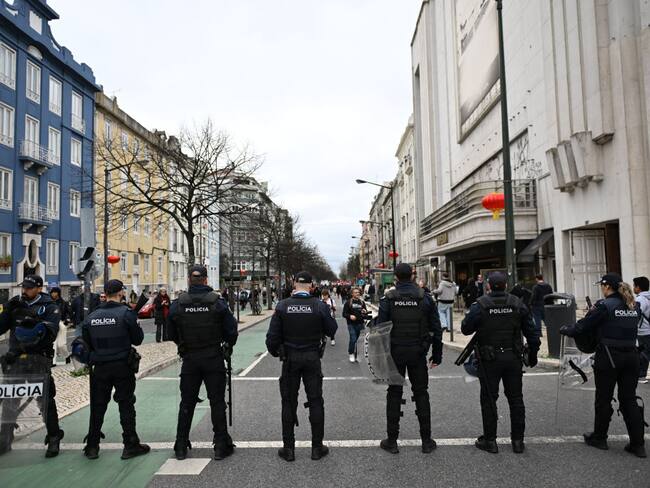 Policía en Lisboa. I Foto: Jameson/Anadolu via Getty Images.