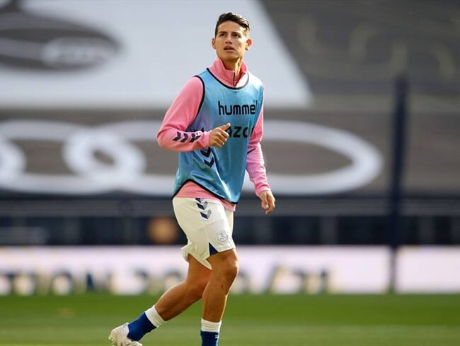 Everton fichó a James Rodríguez sin costo. Foto: Getty