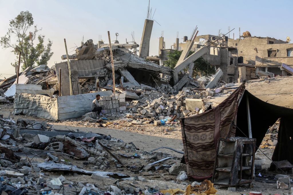 Bombardeos en Gaza. Foto: Getty Images.